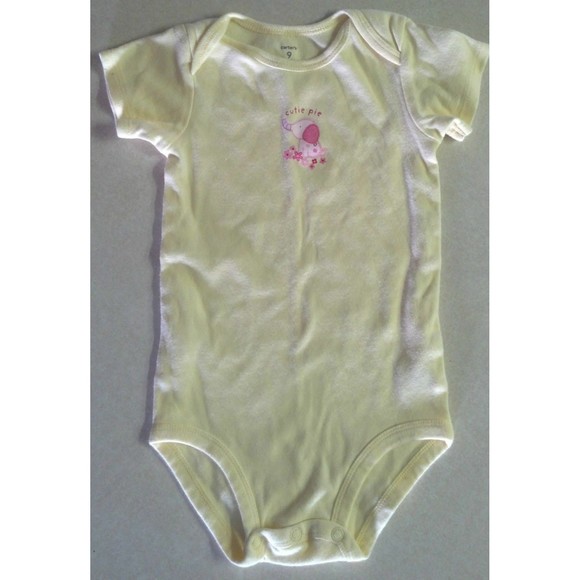 Girl's Size 9 M Months 3 Piece Outfit White Cardigan, Elephant Top & Pants - Picture 3 of 9